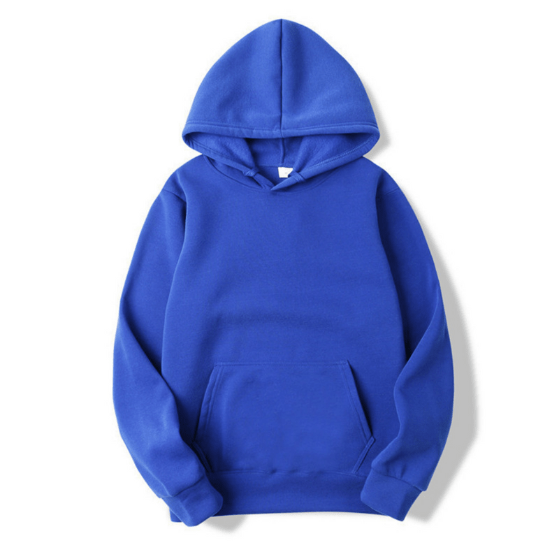 Cormac | Sudadera Lisa con Capucha Ajustable y Bolsillo Canguro - StilfulltMen's sweatersAzulSCormac | Sudadera Lisa con Capucha Ajustable y Bolsillo Canguro
