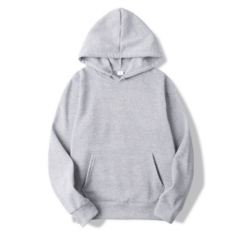 Cormac | Sudadera Lisa con Capucha Ajustable y Bolsillo Canguro - StilfulltMen's sweatersGrisSCormac | Sudadera Lisa con Capucha Ajustable y Bolsillo Canguro