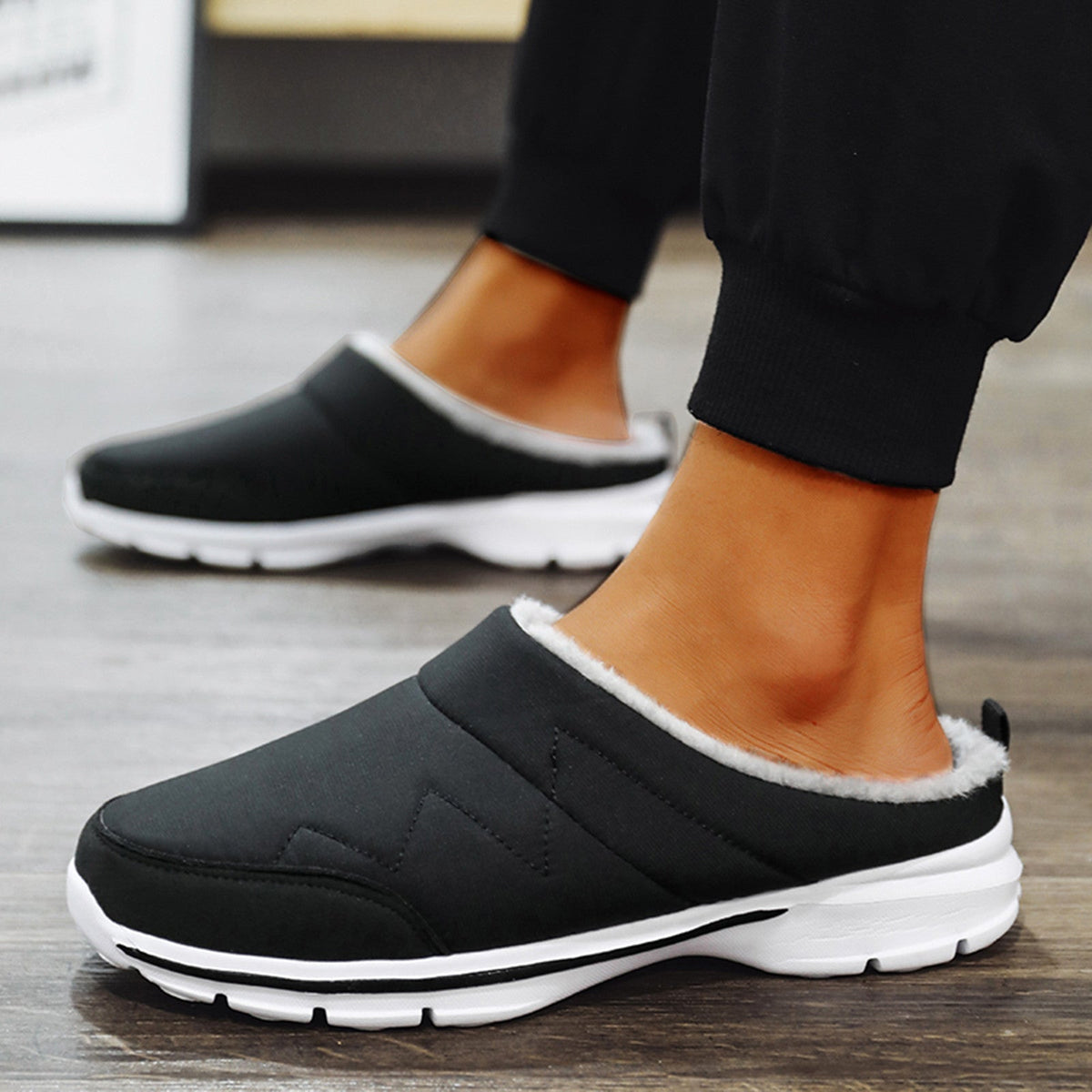 Dawson | Zapatillas de Casa Forradas y Antideslizantes de Invierno - StilfulltMen's shoesECHPKWNPNegro39Dawson | Zapatillas de Casa Forradas y Antideslizantes de Invierno