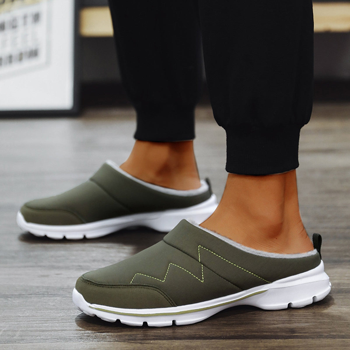 Dawson | Zapatillas de Casa Forradas y Antideslizantes de Invierno - StilfulltMen's shoes0SPMCMK6Verde39Dawson | Zapatillas de Casa Forradas y Antideslizantes de Invierno