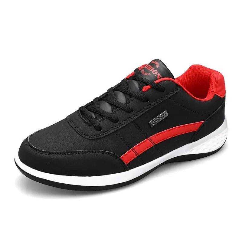 Declan | Zapatillas Casual de Hombre Efecto Piel - StilfulltMen's shoesNTUGSXQ2Negro/Rojo38Declan | Zapatillas Casual de Hombre Efecto Piel