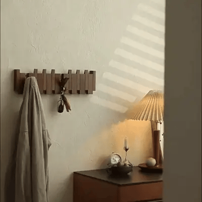 Teclara | Perchero de Pared de Madera con Diseño de Teclas