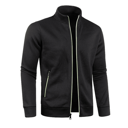 Elio | Forro Polar de Hombre con Cremallera y Cuello Alto - StilfulltMen's vestsNegroSElio | Forro Polar de Hombre con Cremallera y Cuello Alto
