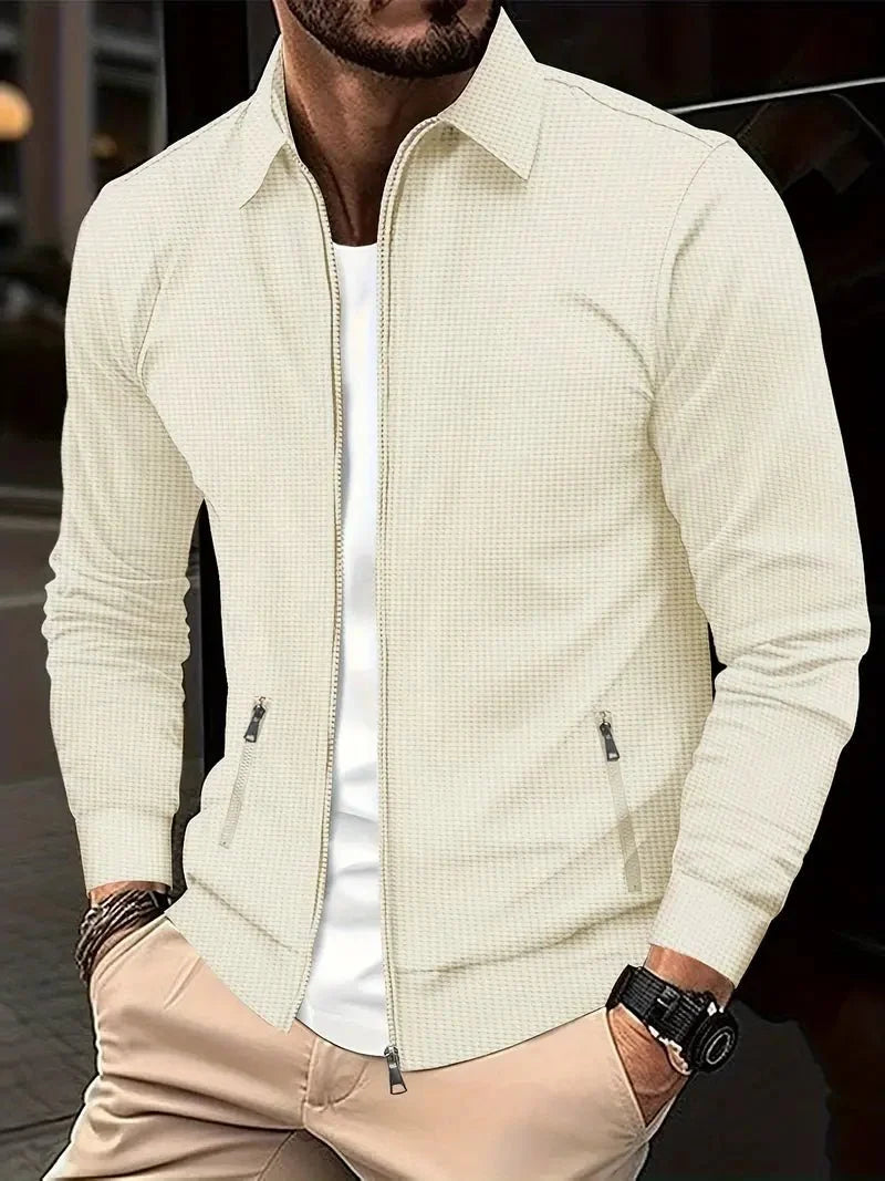 Dario | Chaqueta de Punto de Hombre con Cremallera Completa