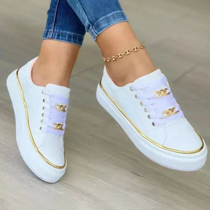Elowen | Zapatillas de Plataforma Acolchadas - StilfulltWomen's shoesOro35Elowen | Zapatillas de Plataforma Acolchadas