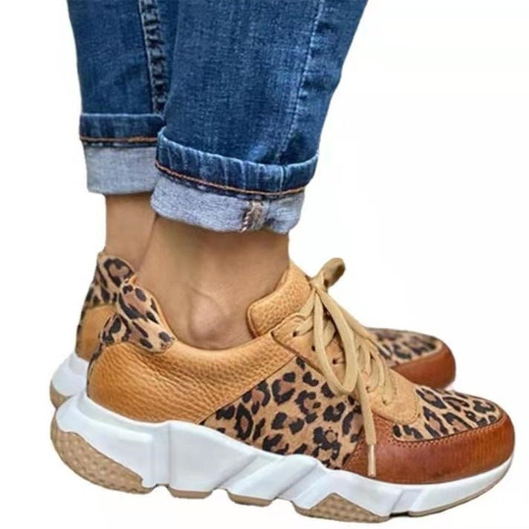 Elowen | Zapatillas Leopardo Bicolor con Plataforma - StilfulltWomen's shoes36Elowen | Zapatillas Leopardo Bicolor con Plataforma