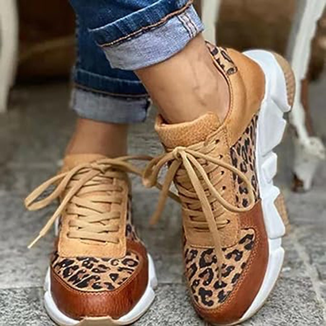 Elowen | Zapatillas Leopardo Bicolor con Plataforma - StilfulltWomen's shoes36Elowen | Zapatillas Leopardo Bicolor con Plataforma