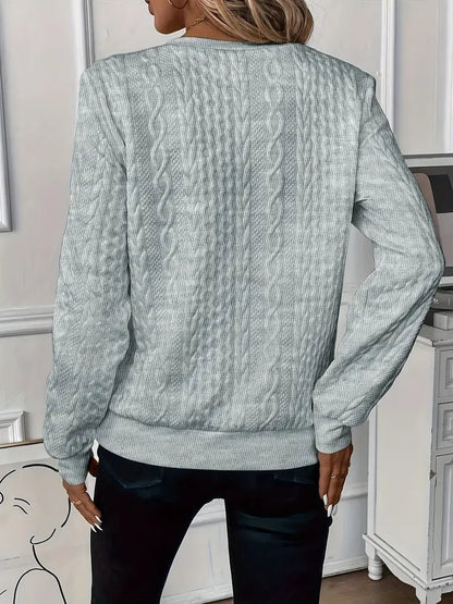 Elvire | Jersey de Media Cremallera con Trenzas - StilfulltWomen's sweatersDWOD5-BQ285016NegroSElvire | Jersey de Media Cremallera con Trenzas
