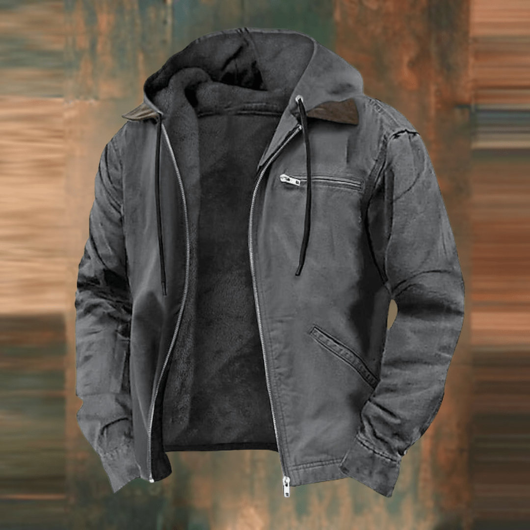 Emeric | Chaqueta Forrada con Capucha de Invierno - StilfulltMen's jacketsP2366 - Gray - XXSGris2XSEmeric | Chaqueta Forrada con Capucha de Invierno