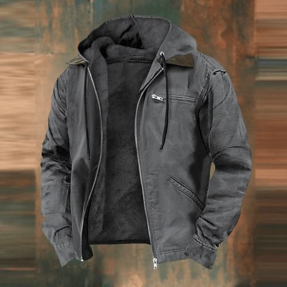 Emeric | Chaqueta Forrada con Capucha de Invierno - StilfulltMen's jacketsP2366 - Gray - XXSGris2XSEmeric | Chaqueta Forrada con Capucha de Invierno