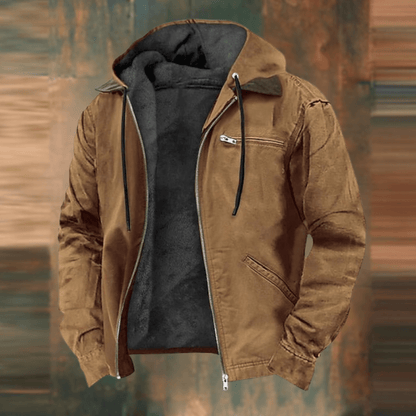 Emeric | Chaqueta Forrada con Capucha de Invierno - StilfulltMen's jacketsP2366 - Brown - XXSMarrón2XSEmeric | Chaqueta Forrada con Capucha de Invierno