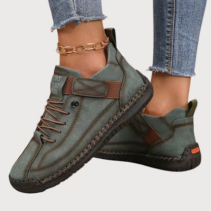Emerson | Zapatillas de Piel con Puntera Ancha - StilfulltWomen's shoesCaqui36.5Emerson | Zapatillas de Piel con Puntera Ancha