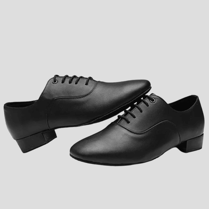 Emilio | Zapatos de Baile Latino con Suela de Ante - StilfulltMen's shoesH2150-17Negro mate38Emilio | Zapatos de Baile Latino con Suela de Ante