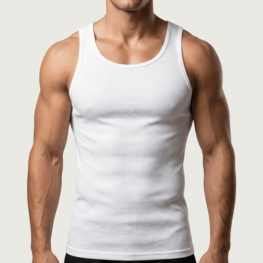Emmett | Camiseta de Tirantes Ajustada y Elástica - StilfulltMen's shirtsBlancoSEmmett | Camiseta de Tirantes Ajustada y Elástica