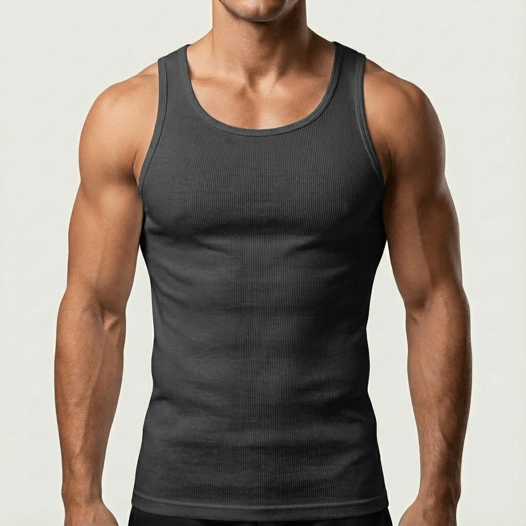 Emmett | Camiseta de Tirantes Ajustada y Elástica - StilfulltMen's shirtsGrisSEmmett | Camiseta de Tirantes Ajustada y Elástica
