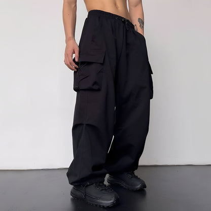 Enzo | Pantalón Cargo Holgado de Hombre con Bajo Ajustable - StilfulltMen's pantsVIVA405059MODANegroSEnzo | Pantalón Cargo Holgado de Hombre con Bajo Ajustable