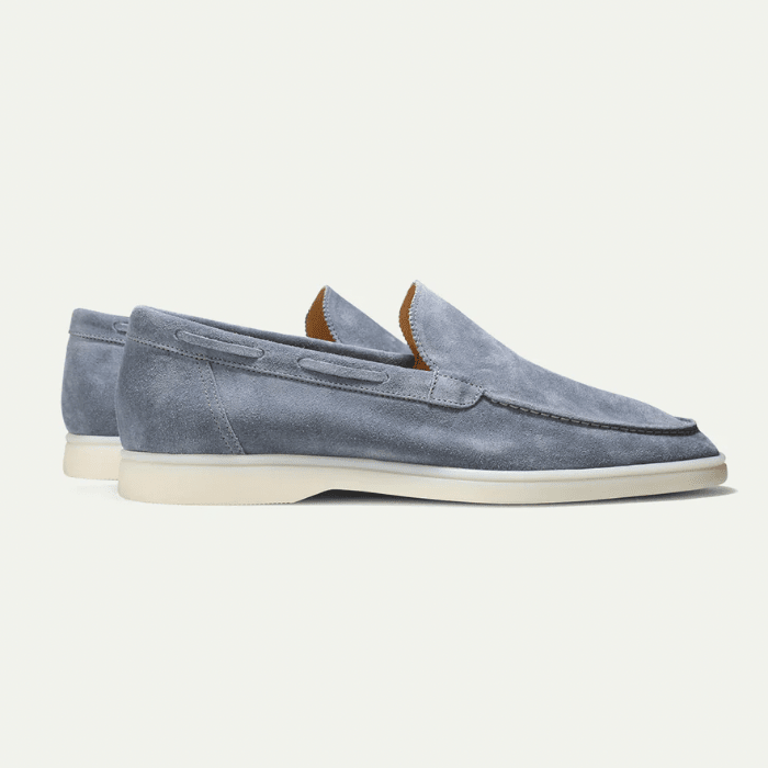 Everett | Mocasines Efecto Ante con Suela Crema - StilfulltMen's shoesHERENLUXEH-BLAUW-E69BAzul38Everett | Mocasines Efecto Ante con Suela Crema