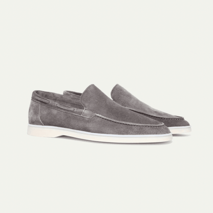 Everett | Mocasines Efecto Ante con Suela Crema - StilfulltMen's shoesHERENLUXEH-GRIJS-1S65Gris38Everett | Mocasines Efecto Ante con Suela Crema