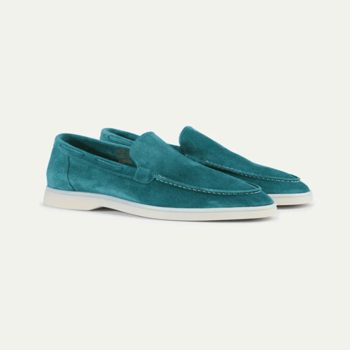 Everett | Mocasines Efecto Ante con Suela Crema - StilfulltMen's shoesHERENLUXEH-TURKO-U0GUTurquesa38Everett | Mocasines Efecto Ante con Suela Crema
