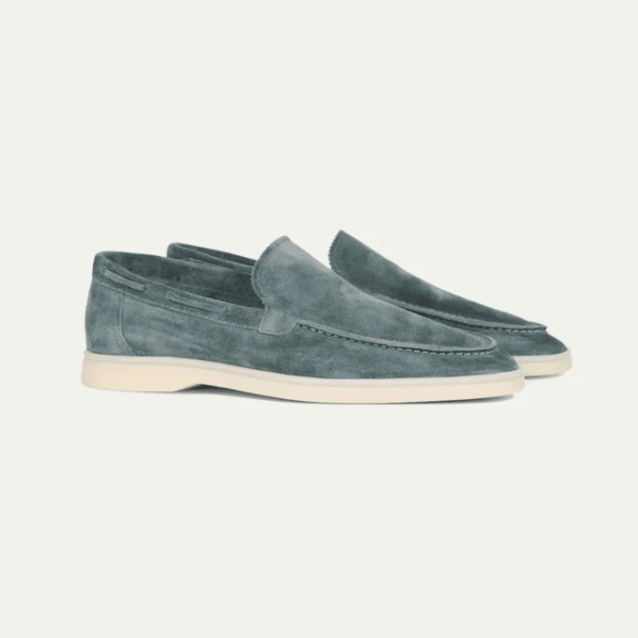 Everett | Mocasines Efecto Ante con Suela Crema - StilfulltMen's shoesHERENLUXEH-GRIJS-24ASVerde grisáceo38Everett | Mocasines Efecto Ante con Suela Crema