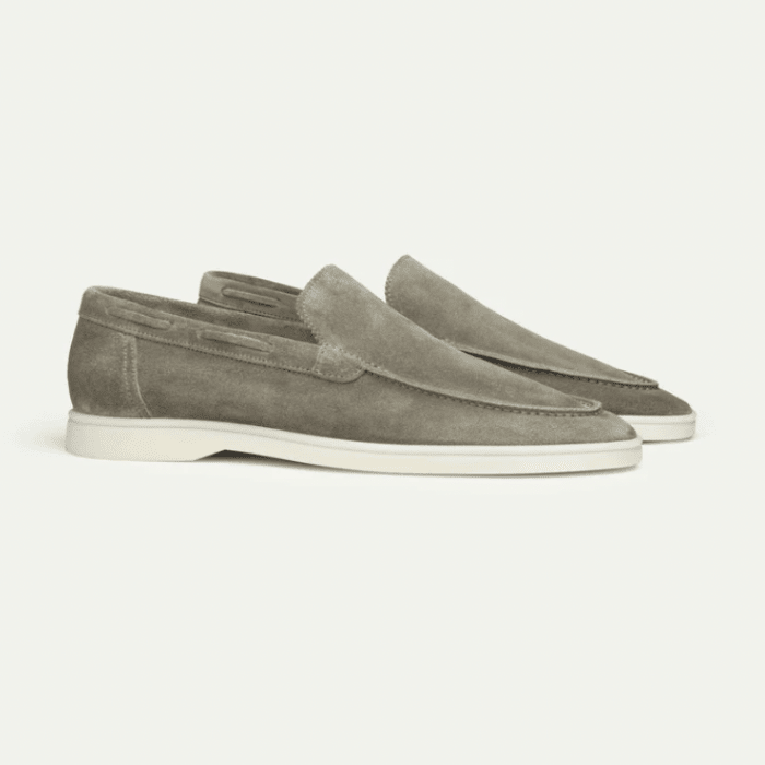 Everett | Mocasines Efecto Ante con Suela Crema - StilfulltMen's shoesHERENLUXEH-OLIJF-I531Verde oliva38Everett | Mocasines Efecto Ante con Suela Crema