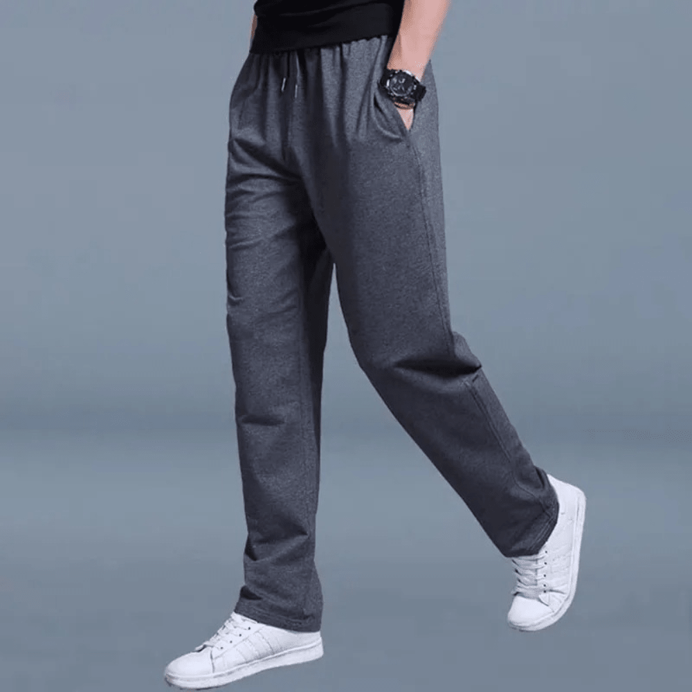 Everett | Pantalón de Chándal Holgado de Pierna Recta - StilfulltMen's pantsDMED5-FV324008Gris claroMEverett | Pantalón de Chándal Holgado de Pierna Recta