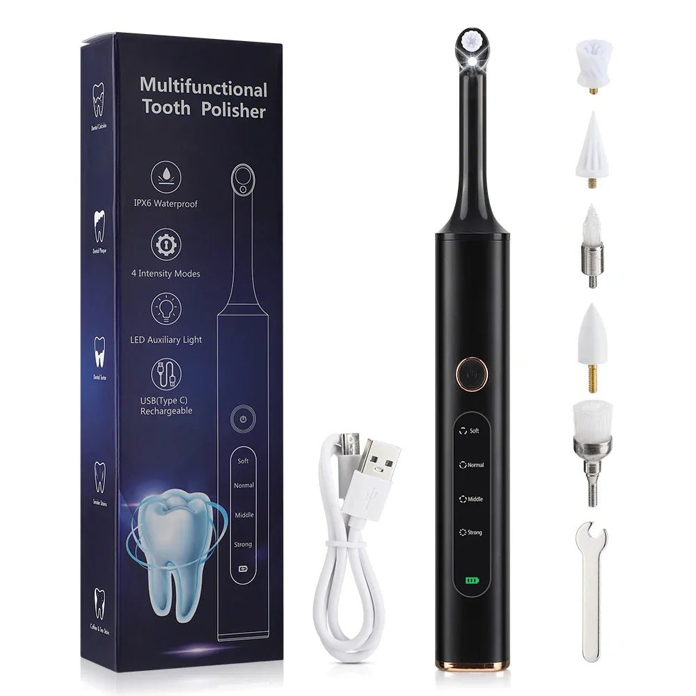 Everett | Pulidor Dental Eléctrico con Cinco Cabezales - StilfulltToothbrushesDPCD4-GH594002NegroEverett | Pulidor Dental Eléctrico con Cinco Cabezales