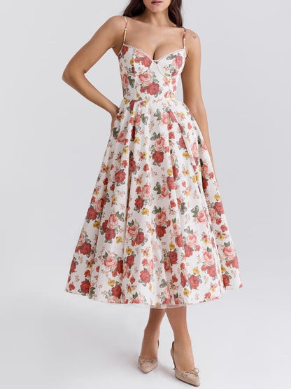 Fiorine | Midiklänning Elegant och Raffinerad - StilfulltdressBlommaSFiorine | Midiklänning Elegant och Raffinerad