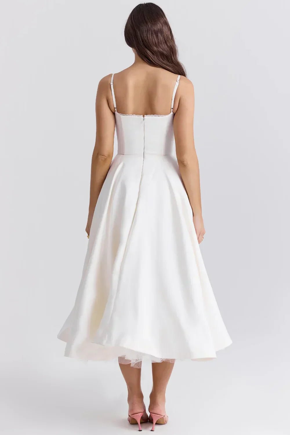 Fiorine | Midiklänning Elegant och Raffinerad - StilfulltdressRosaSFiorine | Midiklänning Elegant och Raffinerad