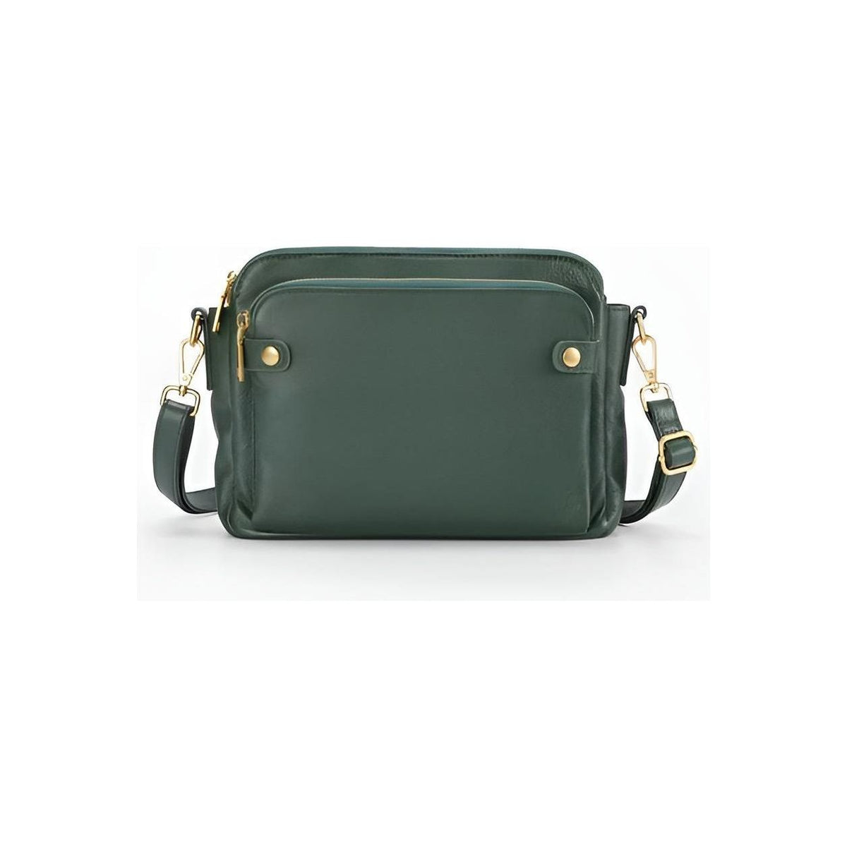 Florence leather-look crossbody bag in green