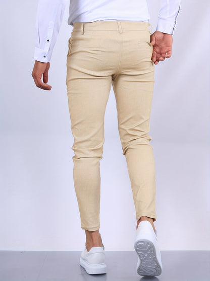 Fraser men's slim tapered stretch chinos, alternative view