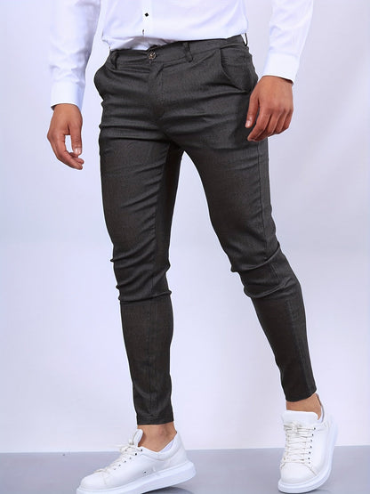 Fraser men's slim tapered stretch chinos, alternative view
