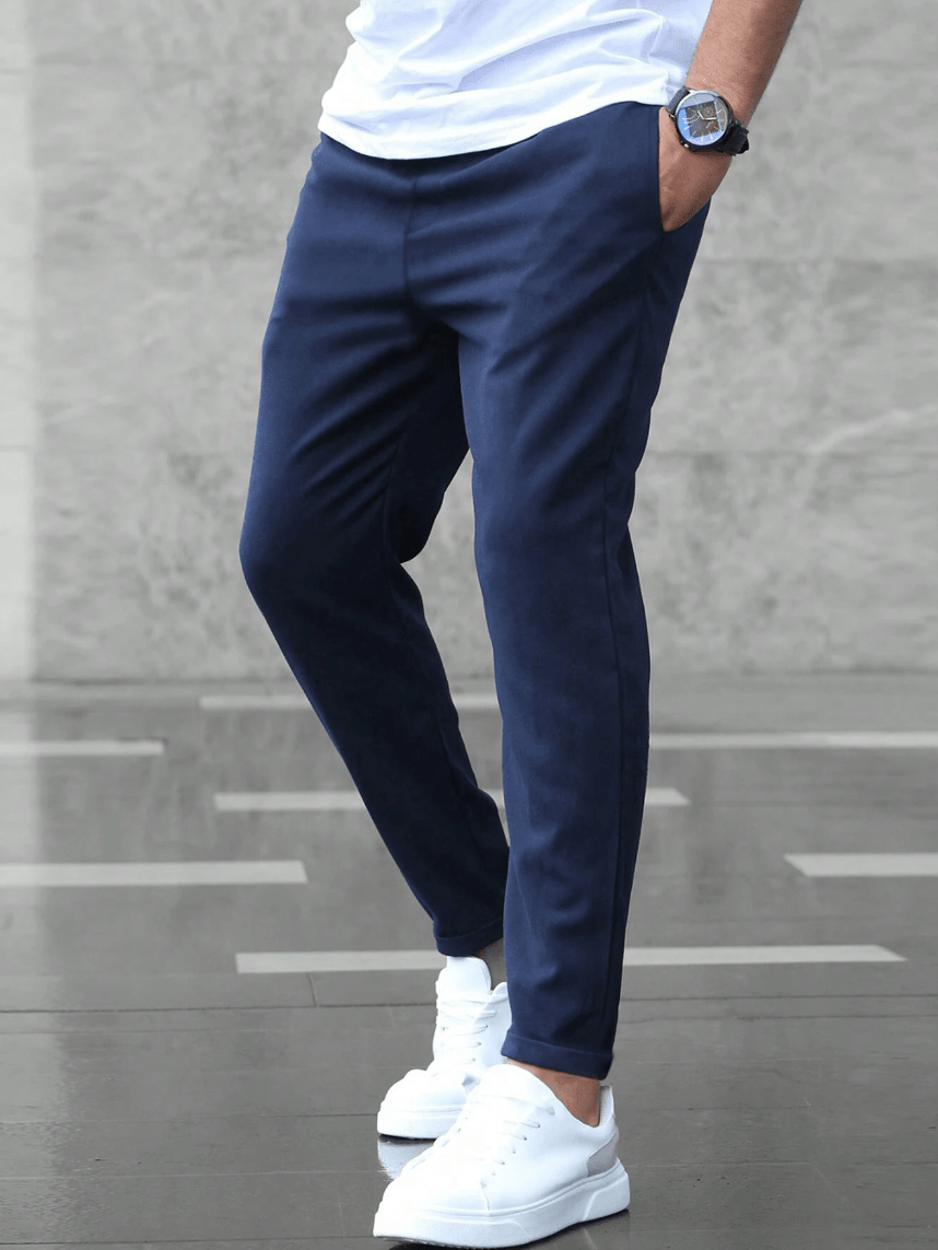 Grayson | Pantalones de Vestir Elásticos y Cómodos - StilfulltMen's pantsstel68622laraAzul marinoSGrayson | Pantalones de Vestir Elásticos y Cómodos