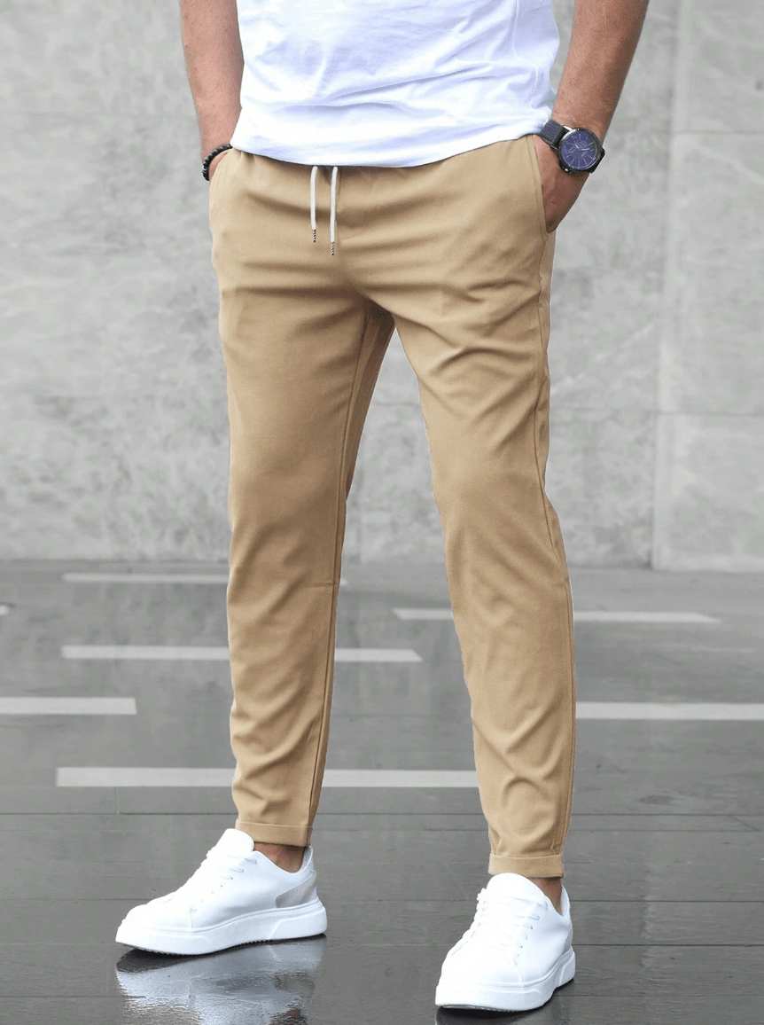 Grayson | Pantalones de Vestir Elásticos y Cómodos - StilfulltMen's pantsstel68617laraBeigeSGrayson | Pantalones de Vestir Elásticos y Cómodos