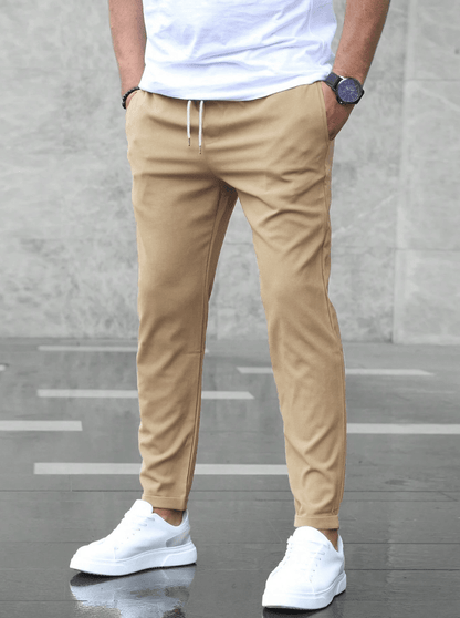 Grayson | Pantalones de Vestir Elásticos y Cómodos - StilfulltMen's pantsstel68617laraBeigeSGrayson | Pantalones de Vestir Elásticos y Cómodos