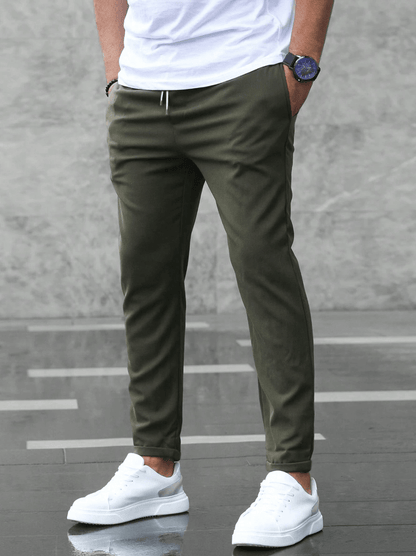Grayson | Pantalones de Vestir Elásticos y Cómodos - StilfulltMen's pantsstel68607laraVerde militarSGrayson | Pantalones de Vestir Elásticos y Cómodos