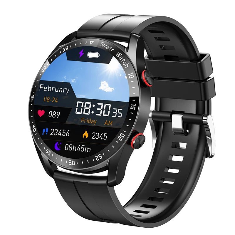 Grayson | Reloj Inteligente Clásico de Esfera Redonda - StilfulltSmart watches544GHH47Silicona negraGrayson | Reloj Inteligente Clásico de Esfera Redonda