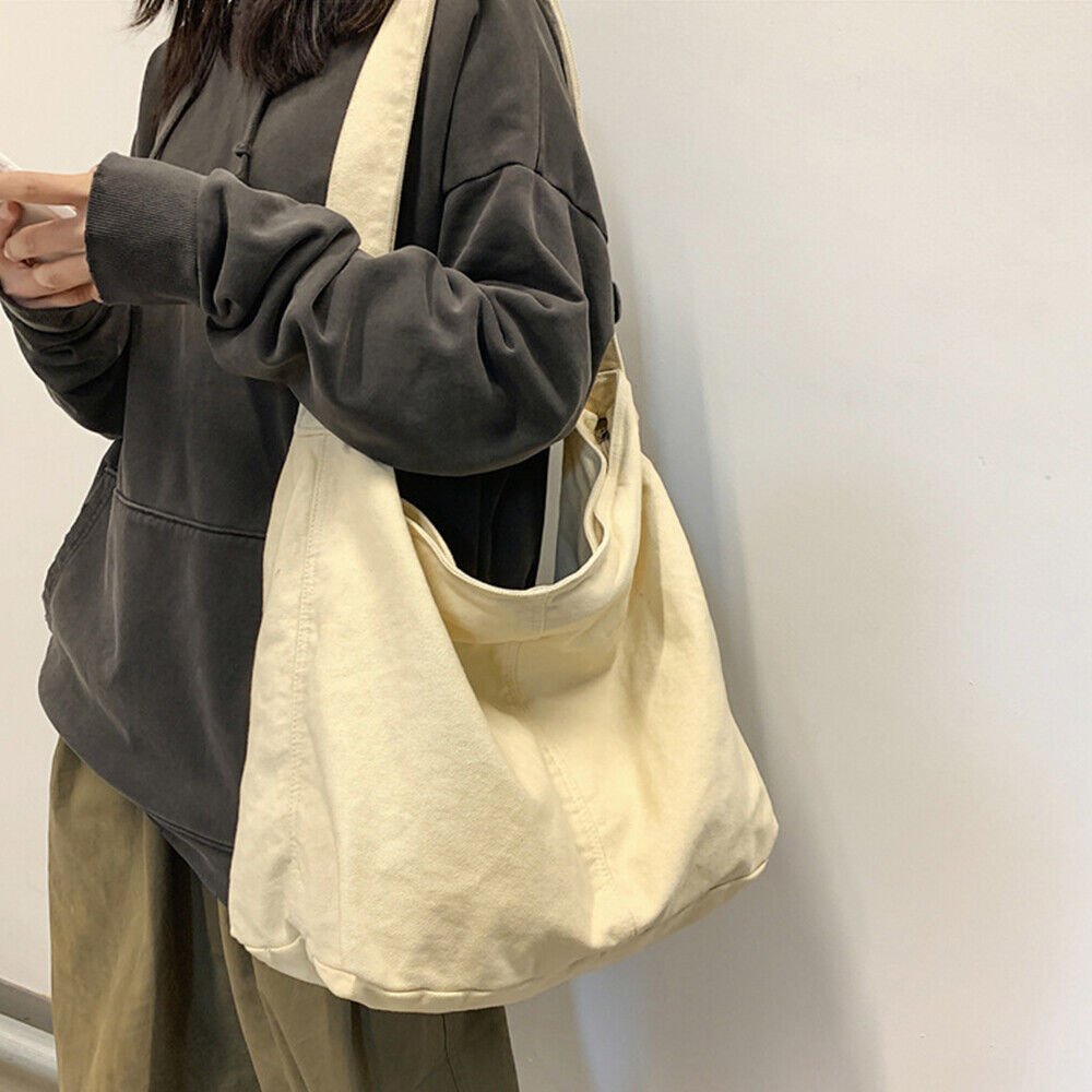Greer | Bolso Bandolera de Lona Amplio - StilfulltWomen's handbagsDBAD4-QX369001BlancoGreer | Bolso Bandolera de Lona Amplio