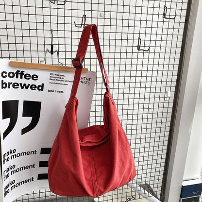 Greer | Bolso Bandolera de Lona Amplio - StilfulltWomen's handbagsDBAD4-QX369002RojoGreer | Bolso Bandolera de Lona Amplio