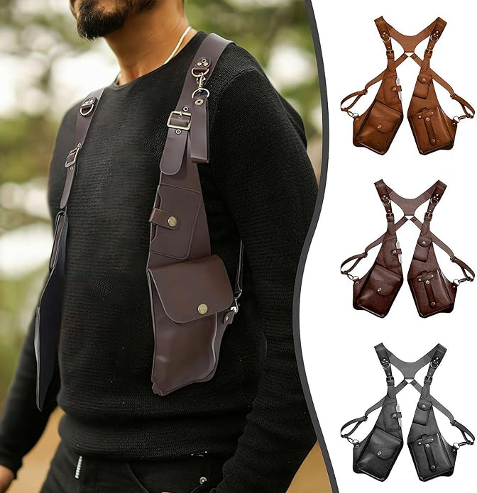 Halvern | Arnés Bandolera Antirrobo Ajustable - StilfulltCross body bagsMarrón oscuroHalvern | Arnés Bandolera Antirrobo Ajustable