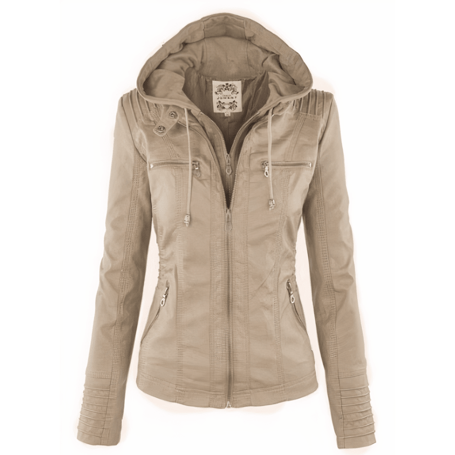 Harlow | Chaqueta Efecto Piel con Capucha Desmontable - StilfulltWomen's jackets8ERP71AYBeigeXSHarlow | Chaqueta Efecto Piel con Capucha Desmontable