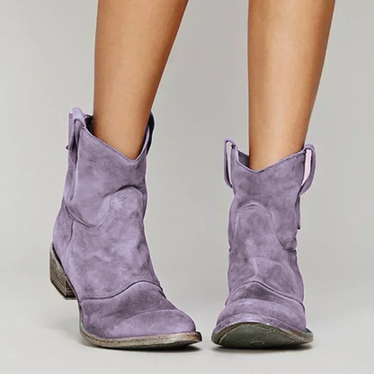 Sawyer | Botines Camperos de Ante con Tacón Bajo