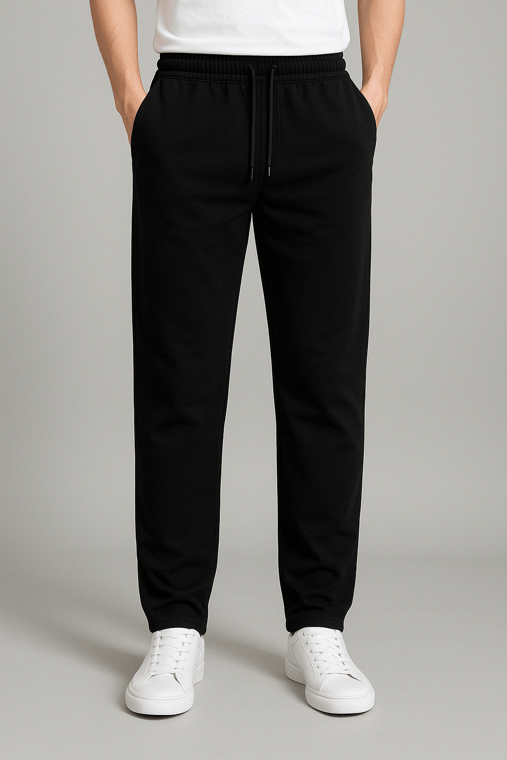 Hayes | Pantalón de Chándal Recto y Holgado - StilfulltMen's pantsCOMFORTABE-ZWART-C7T6NegroMHayes | Pantalón de Chándal Recto y Holgado