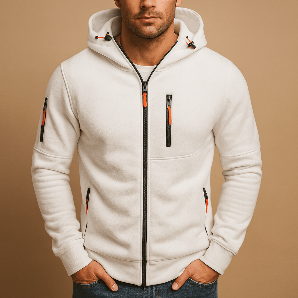 Nico | Sudadera de Hombre con Capucha y Cremallera