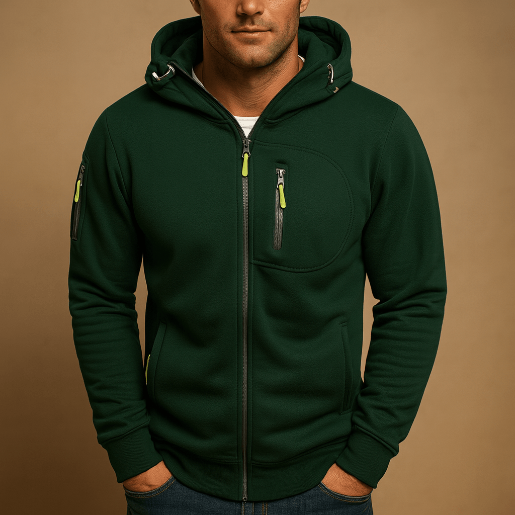 Nico | Sudadera de Hombre con Capucha y Cremallera