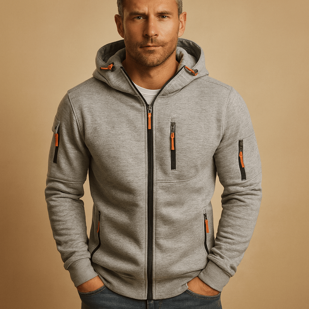 Nico | Sudadera de Hombre con Capucha y Cremallera