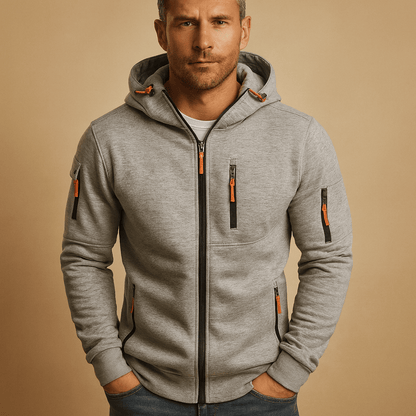 Nico | Sudadera de Hombre con Capucha y Cremallera