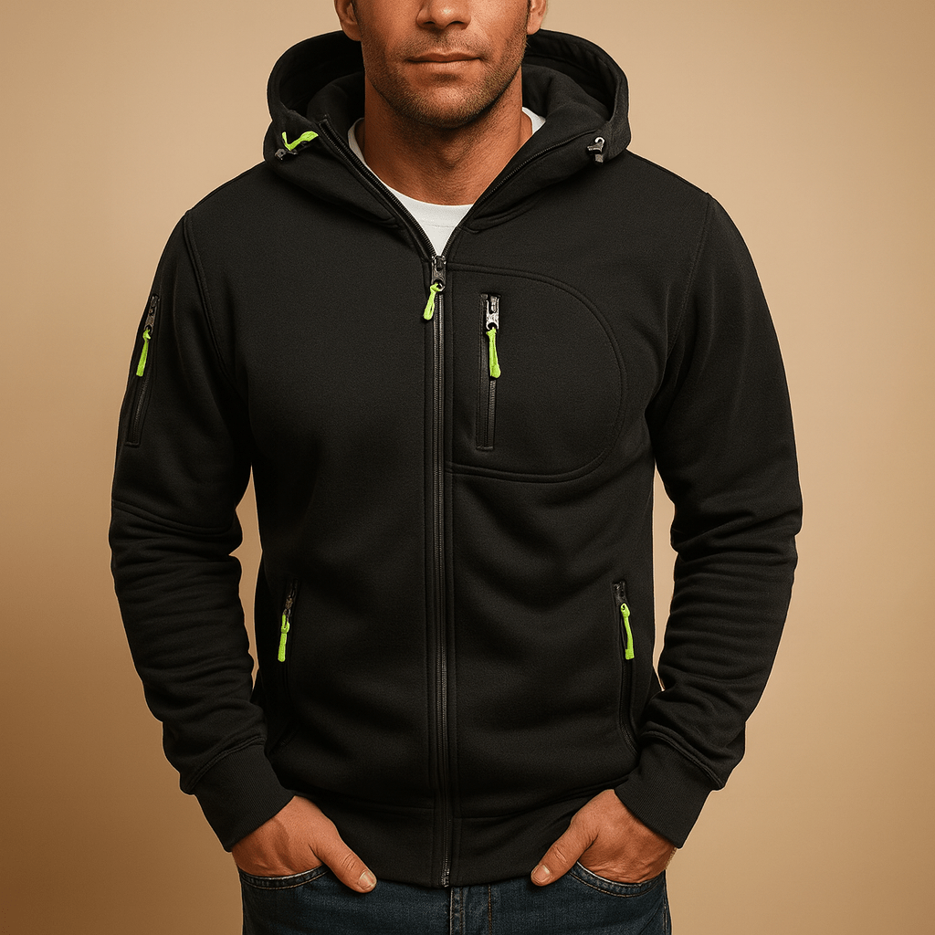 Nico | Sudadera de Hombre con Capucha y Cremallera