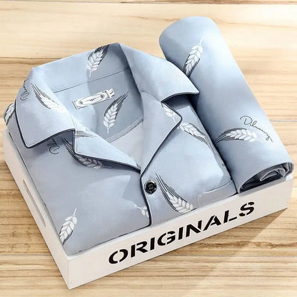 Hollis | Pijama Clásico de Hombre con Botones - StilfulltMen's sleepwearO6UIVXV7Gris plumaLHollis | Pijama Clásico de Hombre con Botones