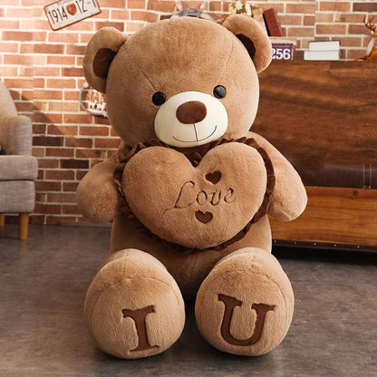 Honey | Oso de Peluche Gigante con Corazón Love - StilfulltStuffed animalsGROTEKNUFF-80CMB-6M1H80cmBruinHoney | Oso de Peluche Gigante con Corazón Love